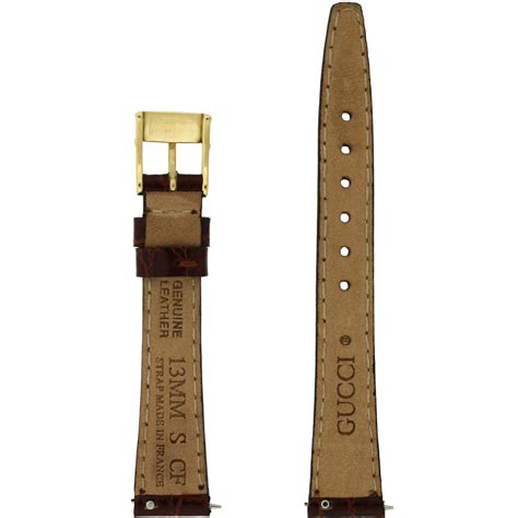 authentic gucci brown watch band|gucci shoulder strap replacement.